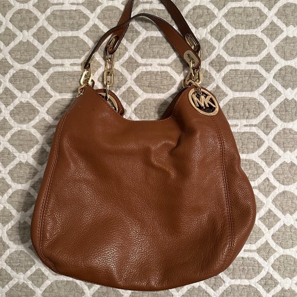 Michael Kors Fulton Leather Shoulder Bag - Picture 1 of 4